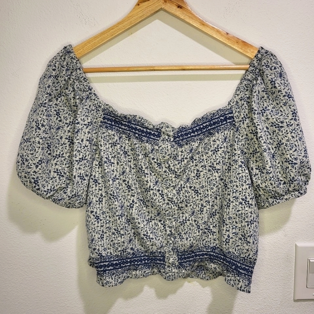 Glassware Blue Jeanette Midi Top in Florentine Floral - Picture 3 of 7